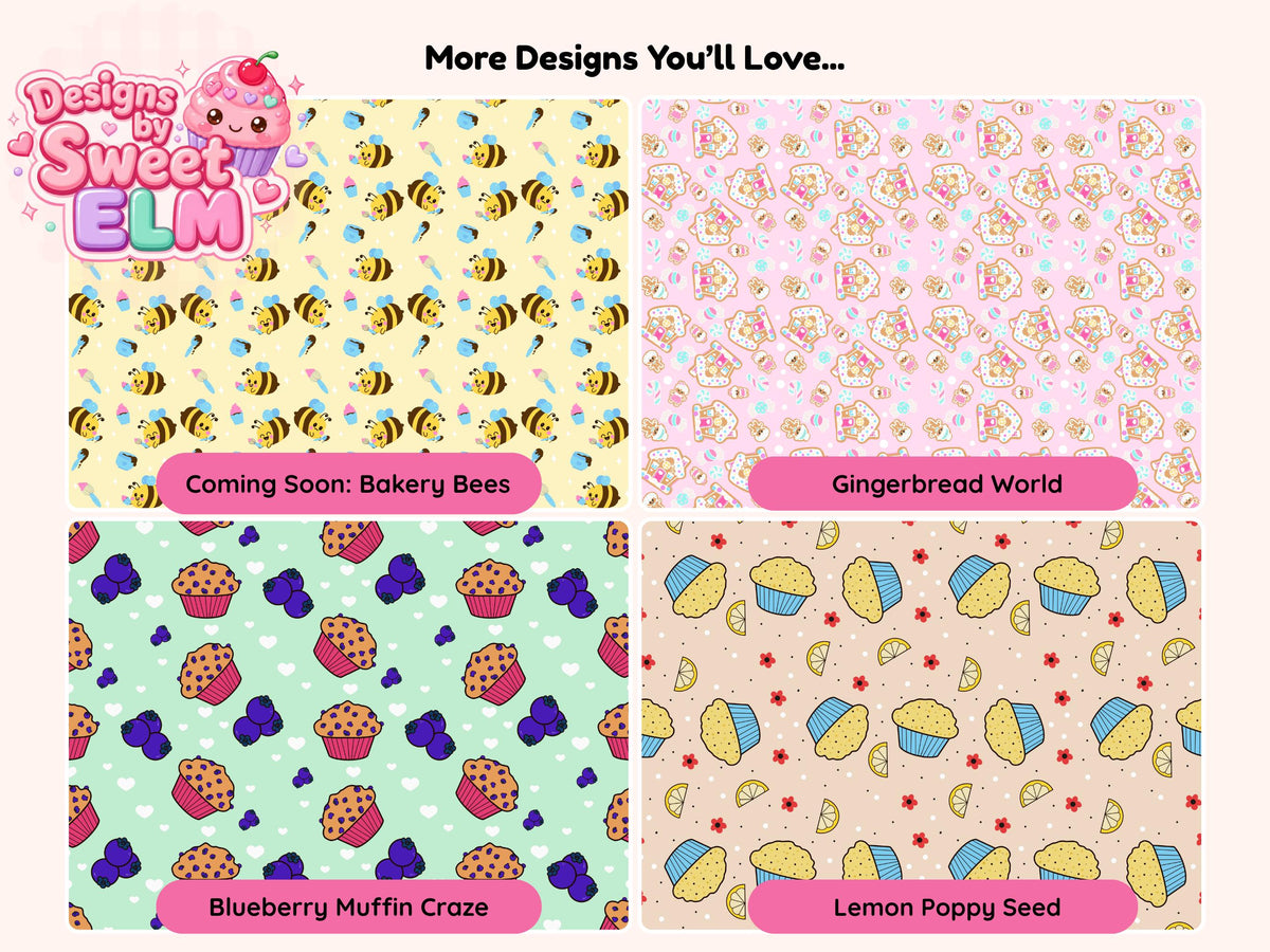 Croissant & Baguette Seamless Pattern