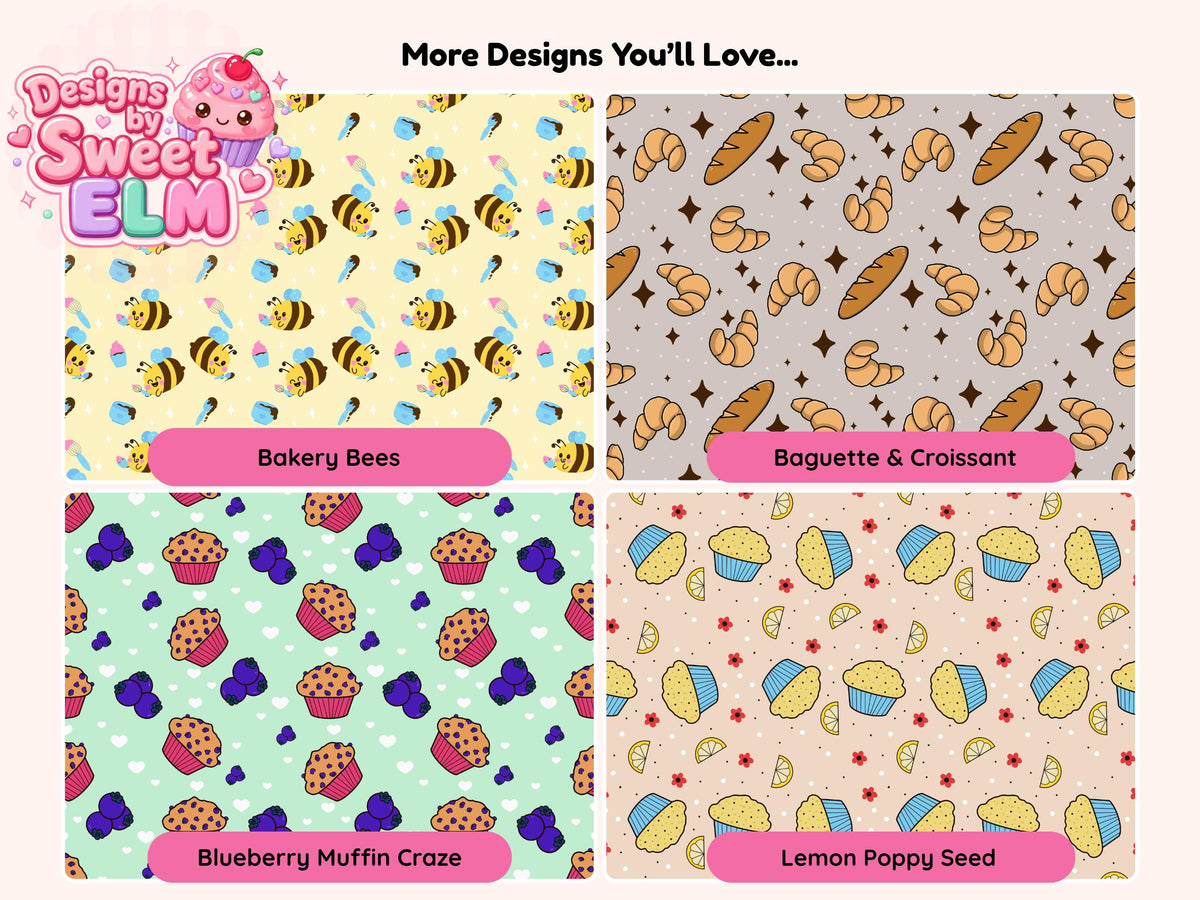 Buttercream Blossoms Seamless Pattern