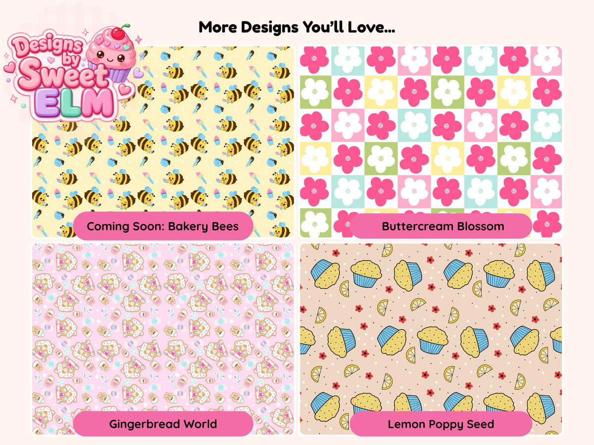 Blueberry Muffin Craze Seamless Pattern
